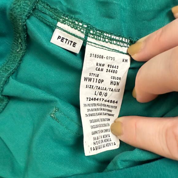 Cherokee Workwear Womens Green Scrub Pants Size LPetite Nurse Hospital Vet Tech - Picture 4 of 5